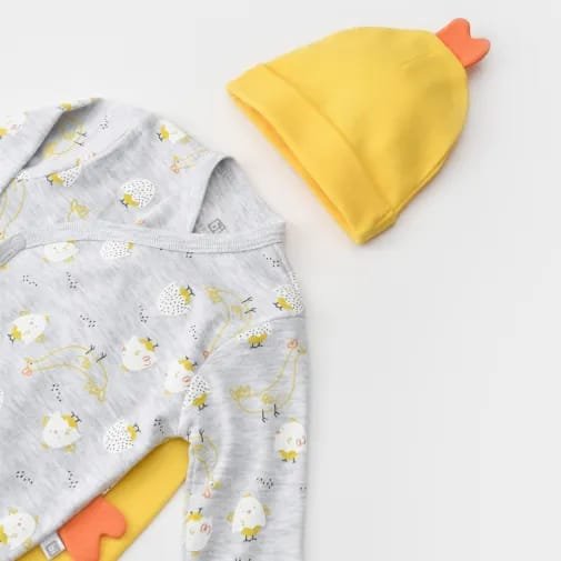 bonnet et body ensemble bébé 3 pcs bibaby