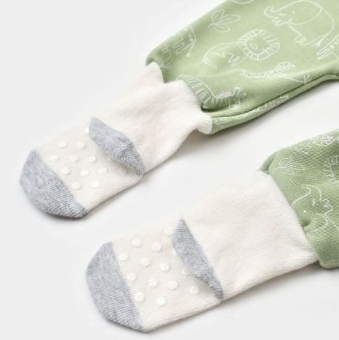 grenouillère bibaby vert antidérapante