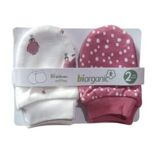 profil lot de 2 moufles biorganic bordeaux