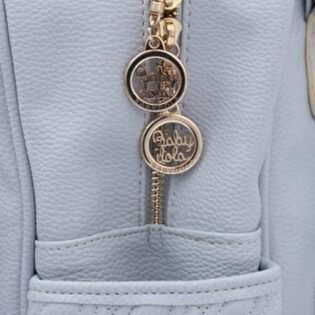 fermeture sac à dos en cuir bébé maman