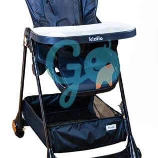 chaise-haute-evolutif-kidilo-noir confortable chaise haute évolutif