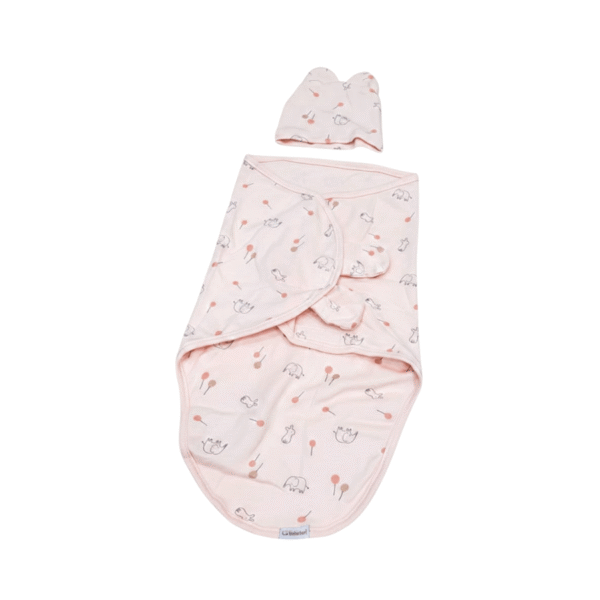 couverture d'emmaillotage + bonnet gobébé.ma
