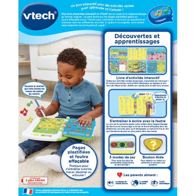 verso mon livre d'activités interactif