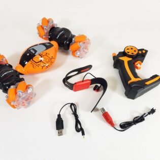 2 statut stunt drift voiture de cascade orange