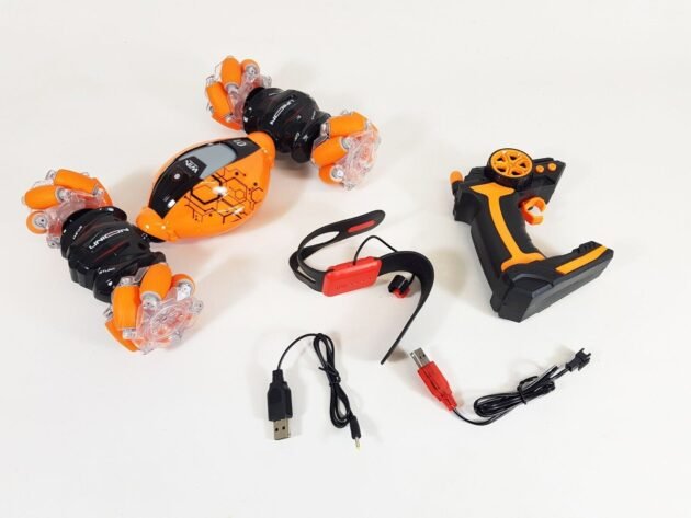 2 statut stunt drift voiture de cascade orange
