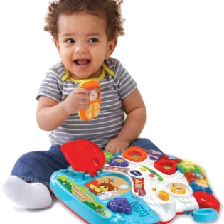 tableau d'activités trotteur parlant 2 en 1 vtech
