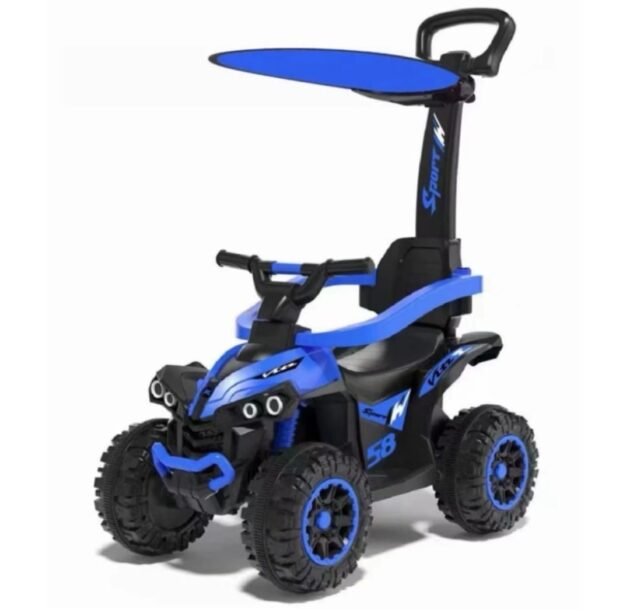 statut véhicule tout terrain pour enfant bleu