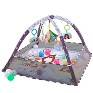tapis-de-jeu-18-balles-3en1-grey-forest-kikkaboo confortable tapis de jeu grey forest kikkaboo