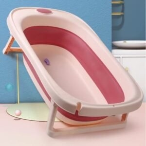 Baignoire-pliable-avec-coussin-de-bain-flottant-3 jolie baignoire pliable avec coussin de bain rose