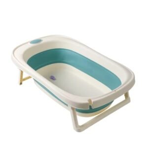 Baignoire-pliable-avec-coussin-de-bain-flottant-5 confortable baignoire pliable + coussin vert