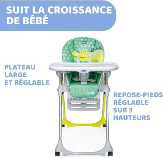 confortable polly easy crocodile chicco