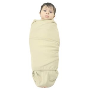 Couverture-d-emmaillotage-BebeMam-beige couverture d'emmaillotage beige