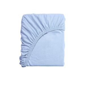 Drap-housse-en-coton-Jersey-60-120cm--bleu statut drap housse en coton bebemam bleu