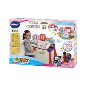 emballage Magi bureau interactif 5en1 rose Vtech
