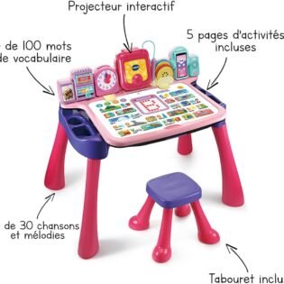 description Magi bureau interactif 5en1 rose Vtech