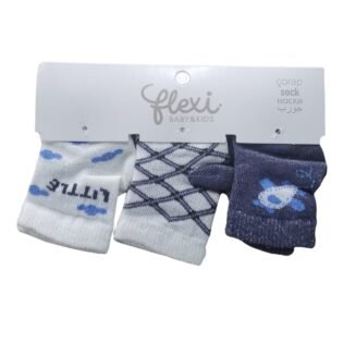 Pack-de-3-paires de-chaussette-bebe-Flexi-3 flexi pack de 3 pairs de chaussette garçon