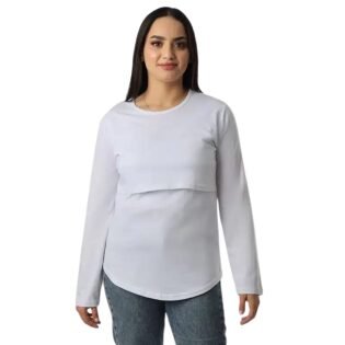 pull d'allaitement en coton pratique