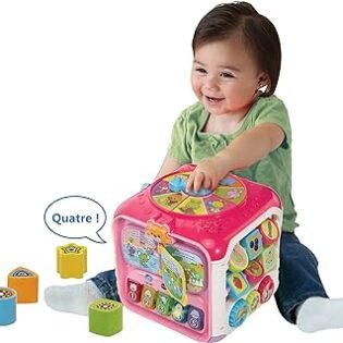 vtech super cube des découverte rose 2