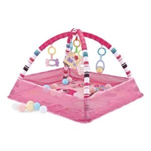 tapis-de-jeux-18-balles-pink-birds-kikkaboo confortable tapis de jeu 18 balles kikkaboo