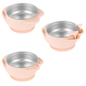 warm-bowl-stainless-steel-400ml-cat-pink-3 kikkaboo bol cat 400 ml pink pratique