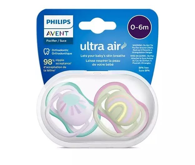 Avent-lot-de-2-sucettes-0-6m-ultra-air-26 statut lot de 2 sucettes ultra air scf085/59 avent