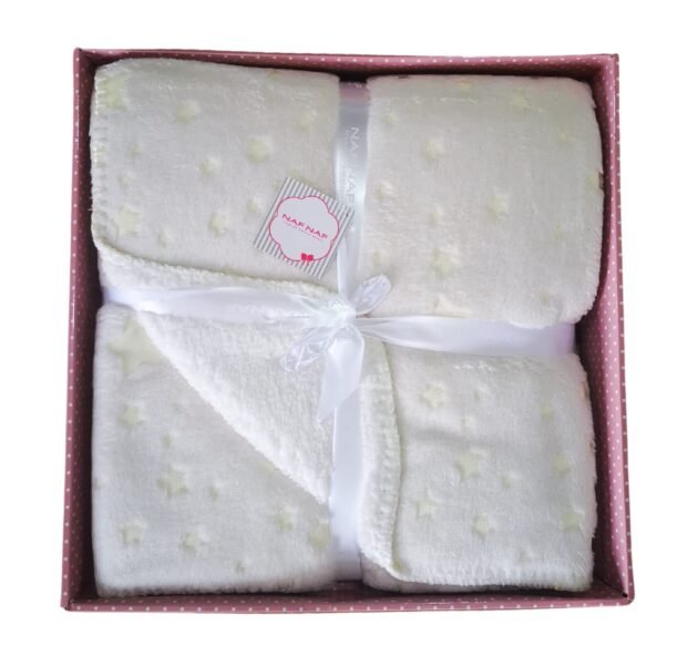 pratique couverture fluorescente 110 x 140 cm beige