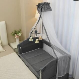 pratique lit patc cool baby multifonctionnel gris