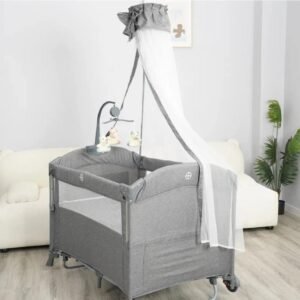 joli lit patc cool baby multifonctionnel gris
