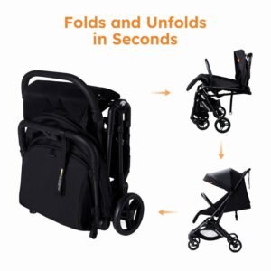 Poussette-valise-ultra-legere-Lanxue-noire-12 pratique poussette en fibre de carbone lanxue