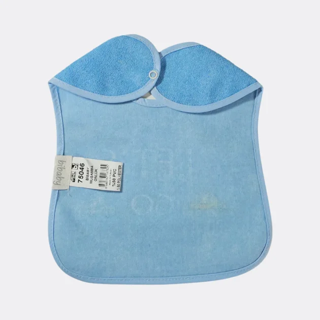 bavoir-imperméable-bibaby-bleu-1 recto bavoir imperméable bibaby bleu