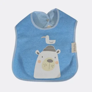 bavoir-imperméable-bibaby-bleu verso bavoir imperméable bleu