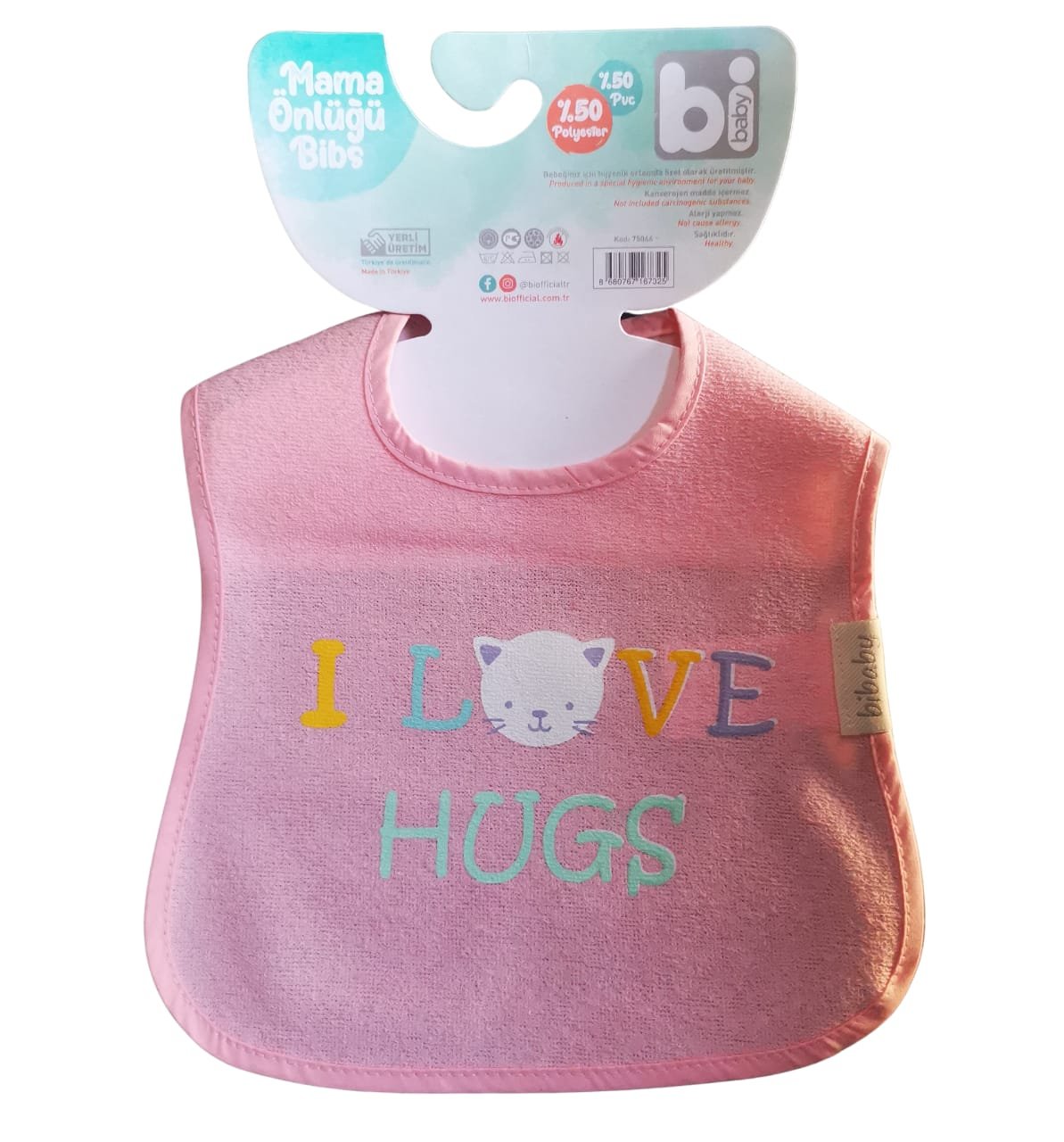 profil 2 bavoir imperméable bibaby rose