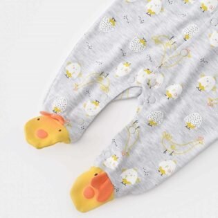 pieds grenouillère poussin pour bébé