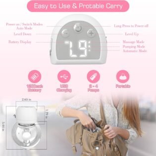 tire lait électrique main libre kissbobo portable