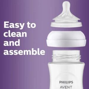 avent biberon en verre 240ml facile à nettoyer