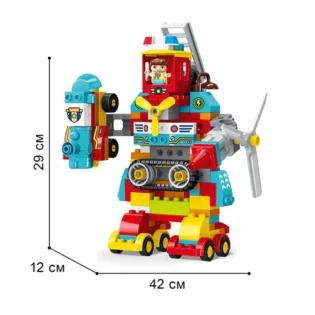 dimensions block robot transformateur