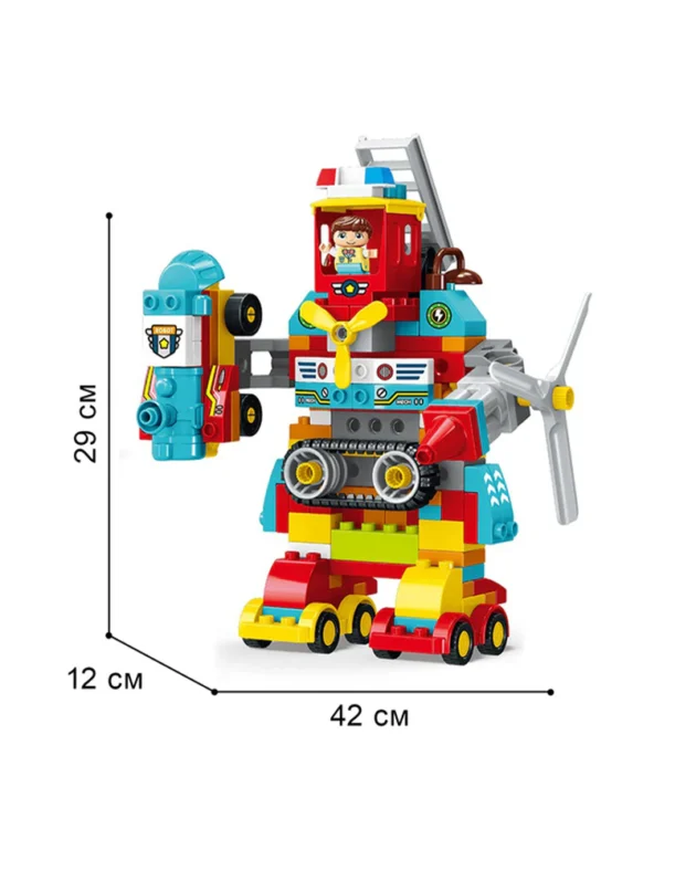 dimensions block robot transformateur