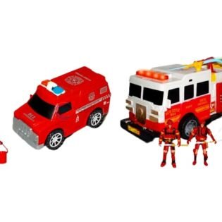 magnifique coffret de véhicules de secours