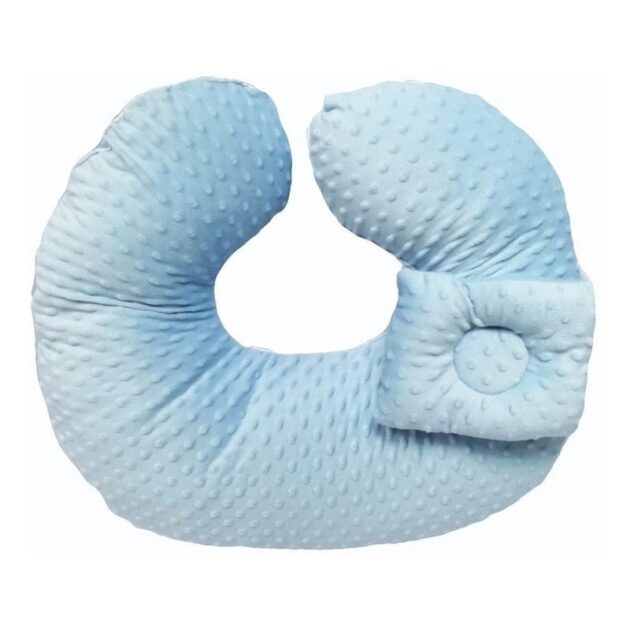 hello baby coussin avec oreiller bleu