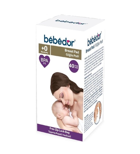emballage coussinets d'allaitement bébédor