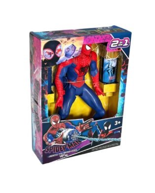 profil figurine Spiderman avec lance toile