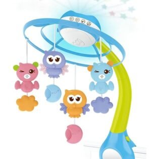kids melody e mobile musical projecteur bleu