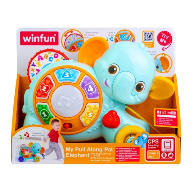 emballage éléphant à tire winfun