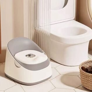 pratique pot de toilette deluxe blanc