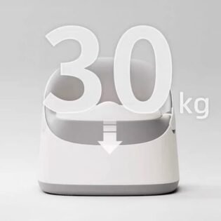 poids pot de toilette deluxe blanc