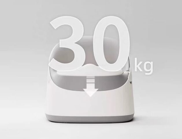 poids pot de toilette deluxe blanc