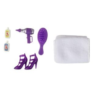 accessoires barbie avec salle de bain