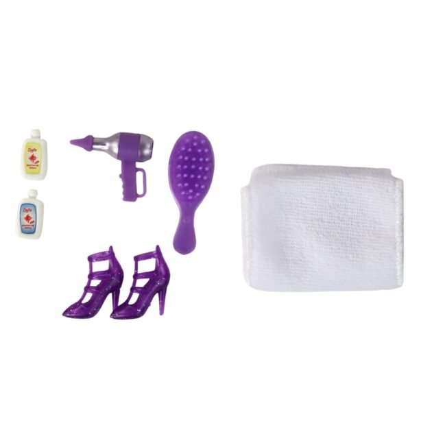 accessoires barbie avec salle de bain