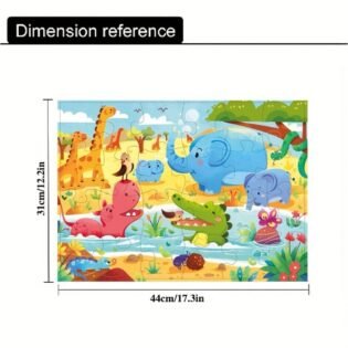 dimensions puzzle animal 24 pcs