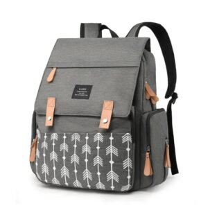 Sac-de-maternite-Land-gris-fleches sac land pratique
